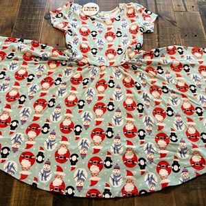 Dot Dot Smile size 7 girls Christmas Cap sleeve twirl dress new